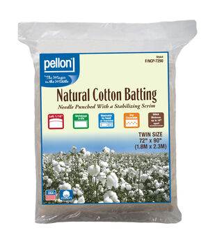 Pellon® 100% All Natural Cotton Batting, no scrim