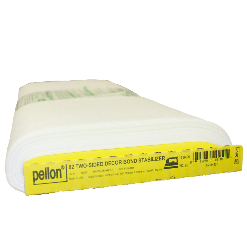 Pellon® 82 DécorBond Fabric Stabilizer. White 20″ x 20 Yards by the
