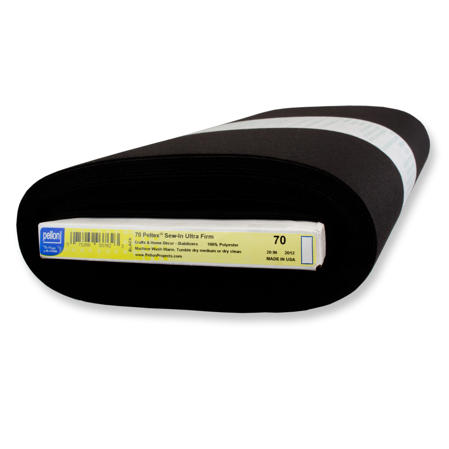 70 Peltex® SewIn Ultra Firm Stabilizer. Black 20″ x 10 Yards by the